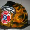 FLAME FIRE HELMET AXEMEN 