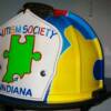 AUTISM FIRE HELMET 